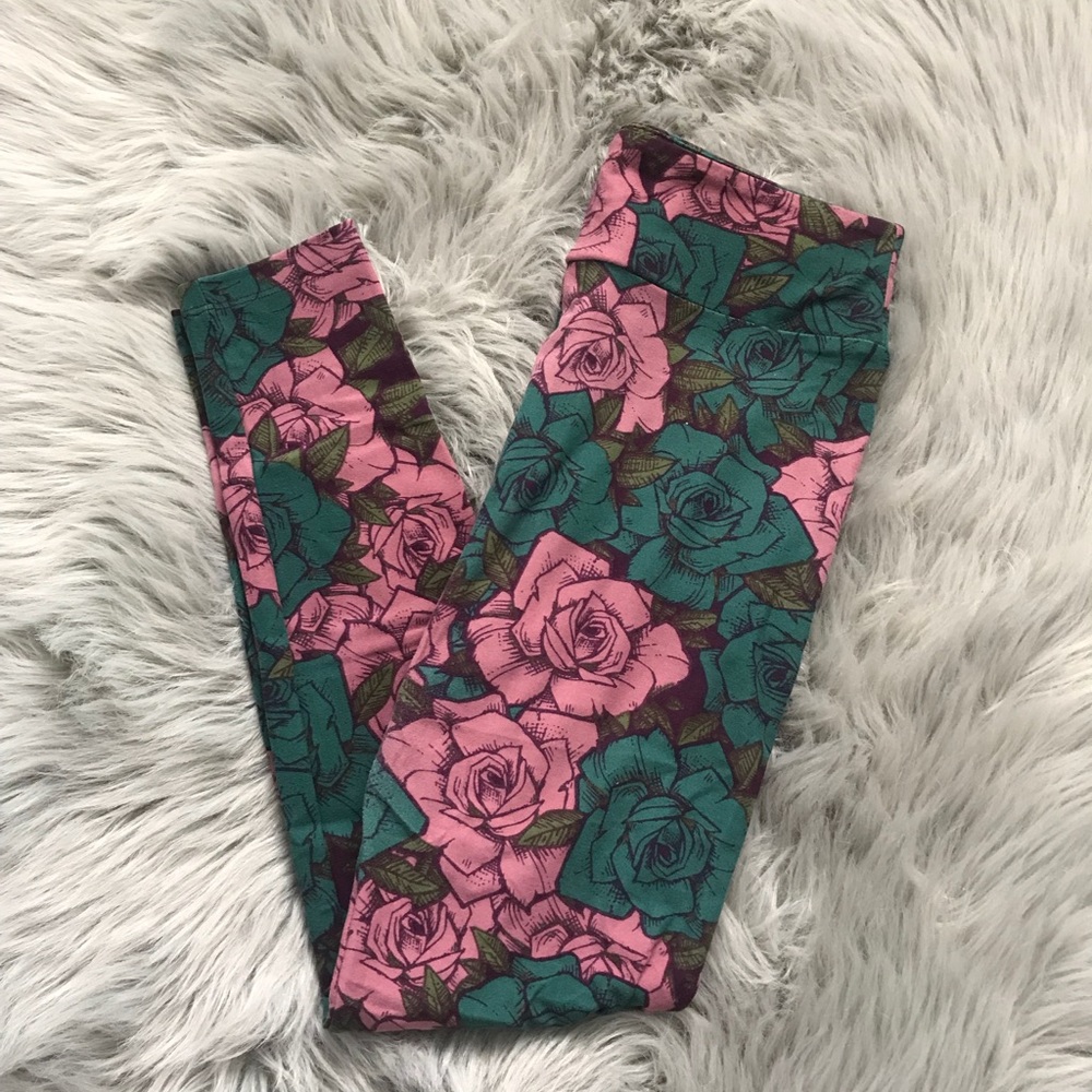 LulaRoe OS Rose leggings